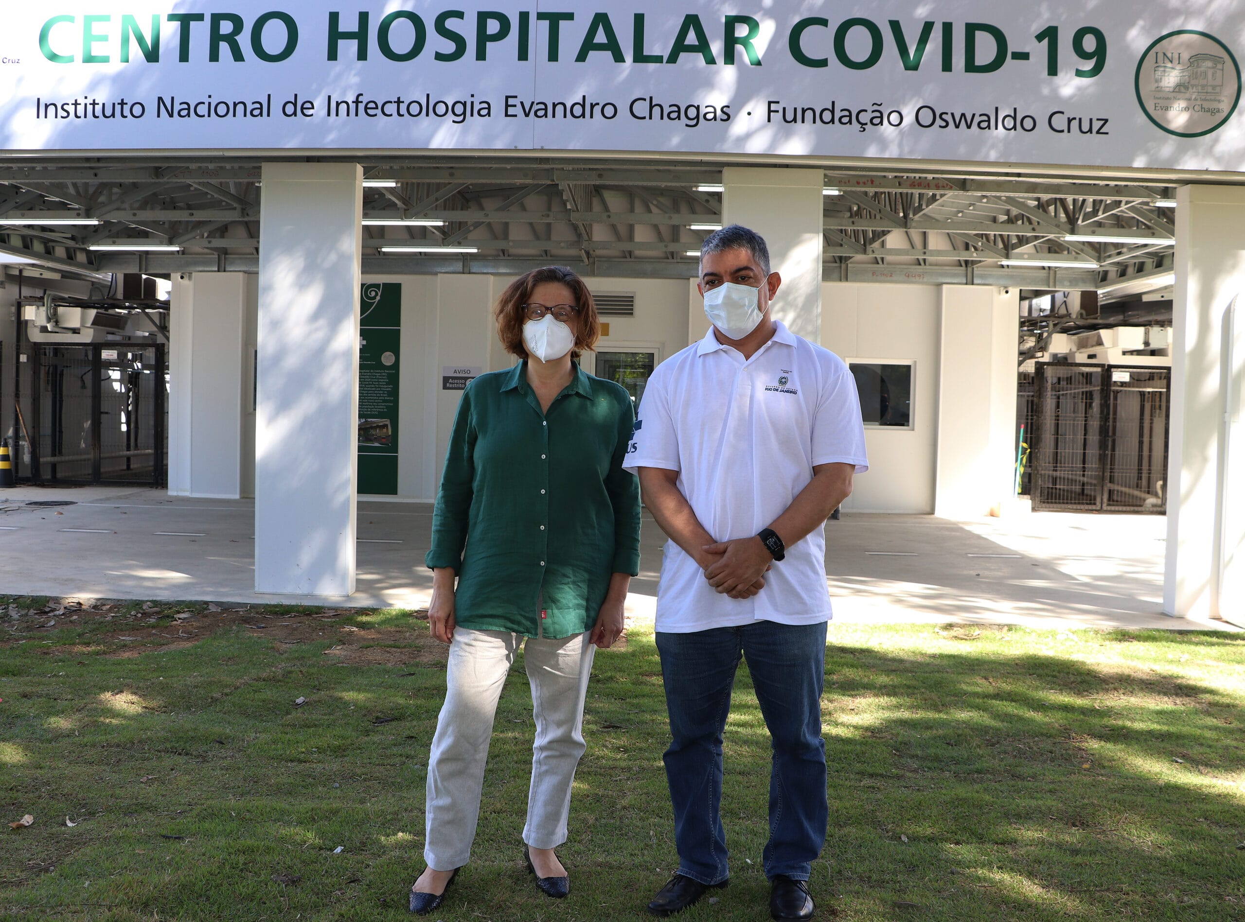 Imagem da galeria - Visita do secretário estadual de Saúde do Rio de Janeiro Fernando Ferry ao Centro Hospitalar Covid-19 da Fiocruz