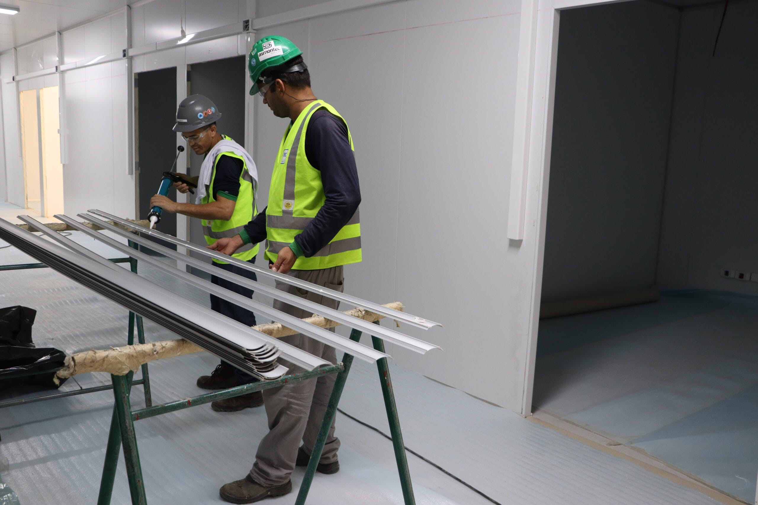 Construção em andamento do Centro Hospitalar Covid-19 da Fiocruz. Rio de Janeiro (RJ), 15 abr. 2020. Foto: Foto: Peter Ilicciev/CCS/Fiocruz.
