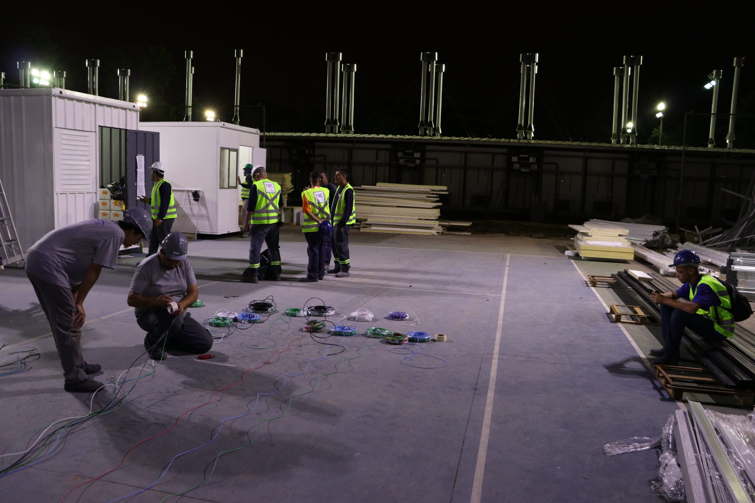 Construção em andamento do Centro Hospitalar Covid-19 da Fiocruz. Rio de Janeiro (RJ), 15 abr. 2020. Foto: Foto: Peter Ilicciev/CCS/Fiocruz.