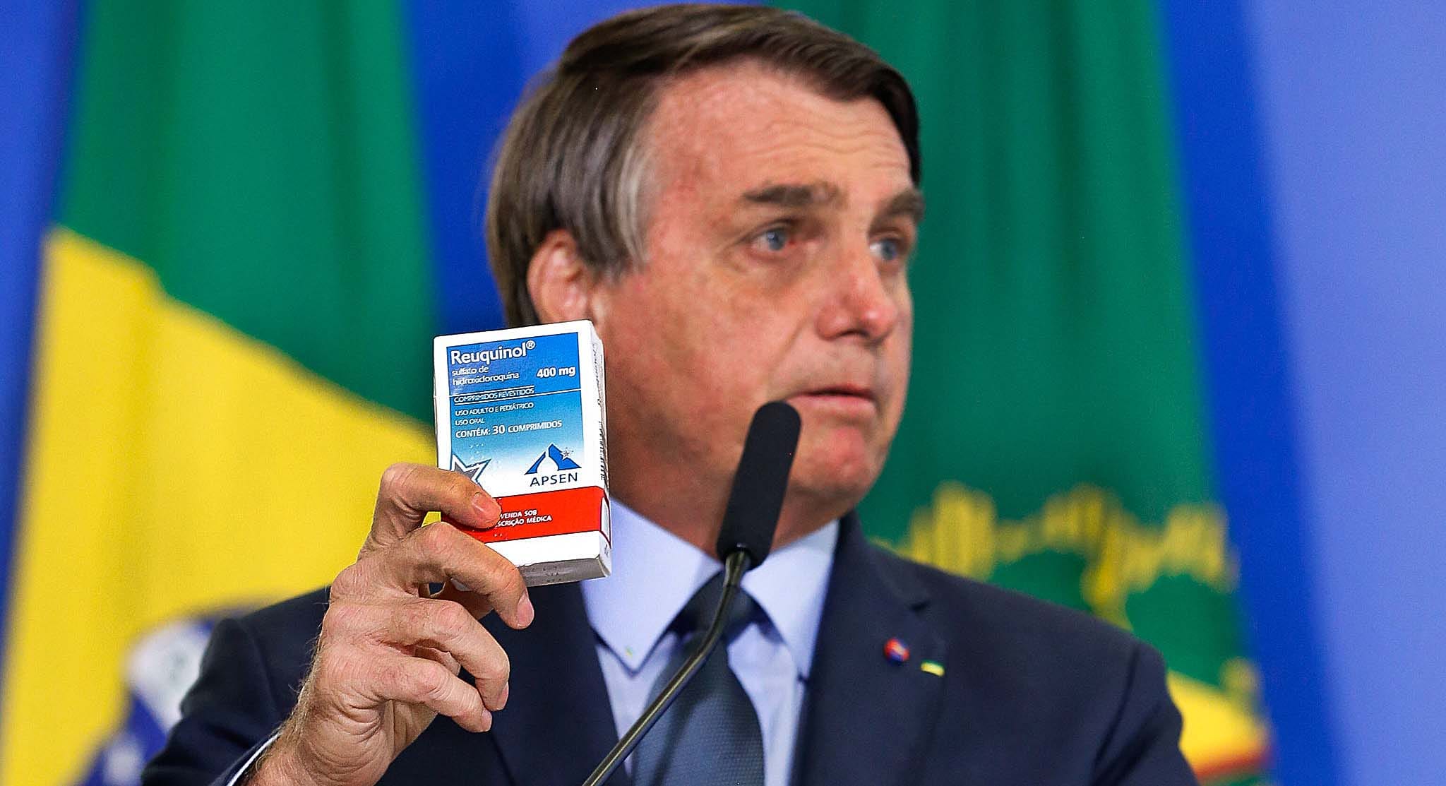 Presidente da República defende uso de hidroxicloroquina em pronunciamento oficial