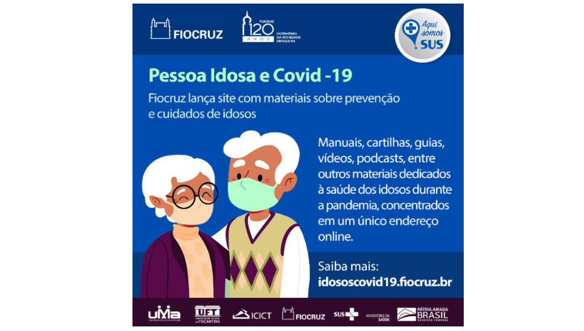 Fiocruz divulga orientações para idosos
