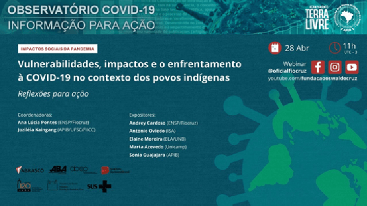 Observatório Covid-19 Fiocruz divulga relatório sobre impactos da pandemia entre povos indígenas